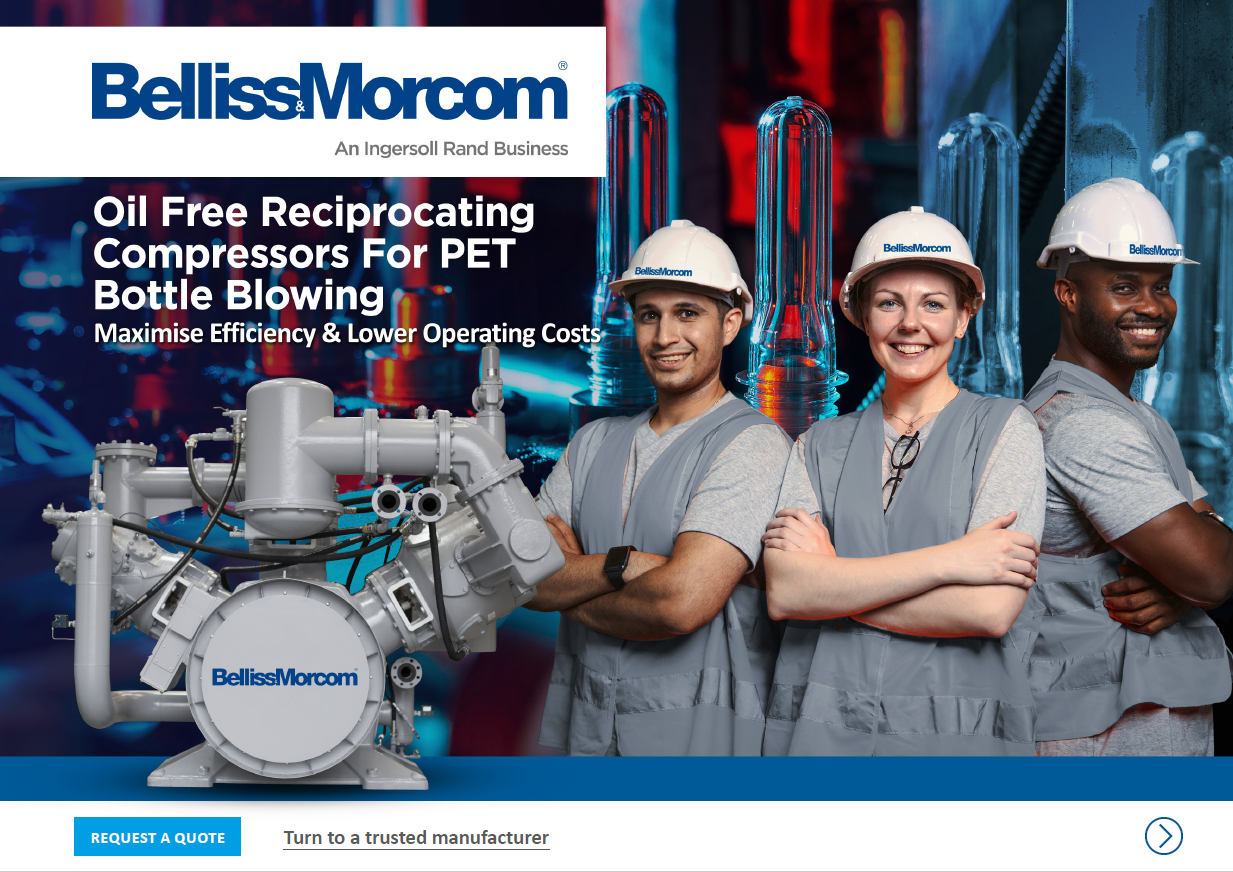 Belliss & Morcom Oil-Free Reciprocating Compressors for PET Bottling Brochure Thumbnail!